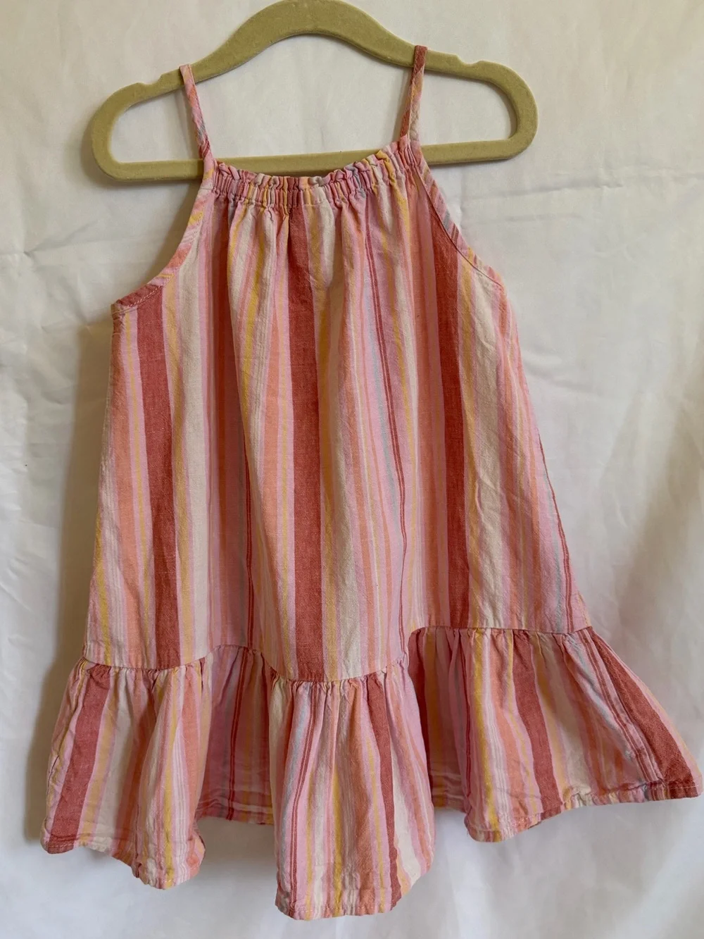 OshKosh B'gosh Pink Multi-Stripe Button-Front Sundress 3T